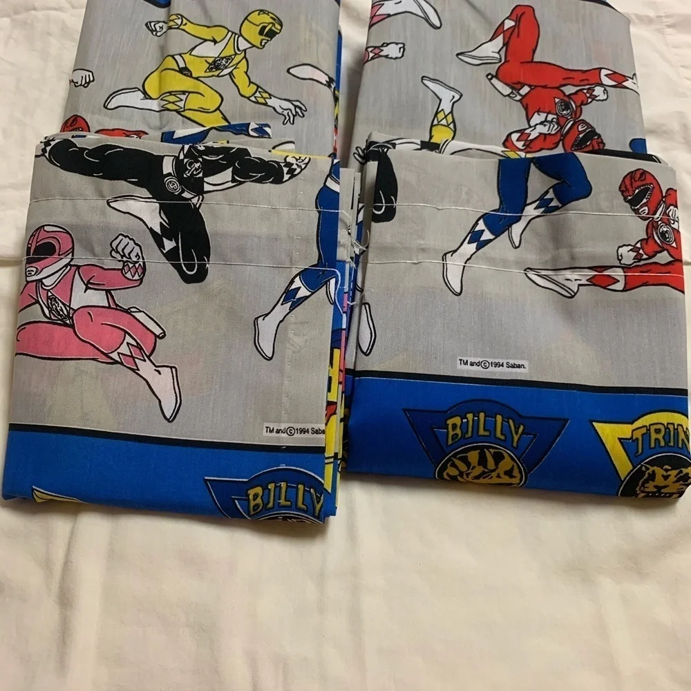 Mighty morphin power rangers balance curtains 1994